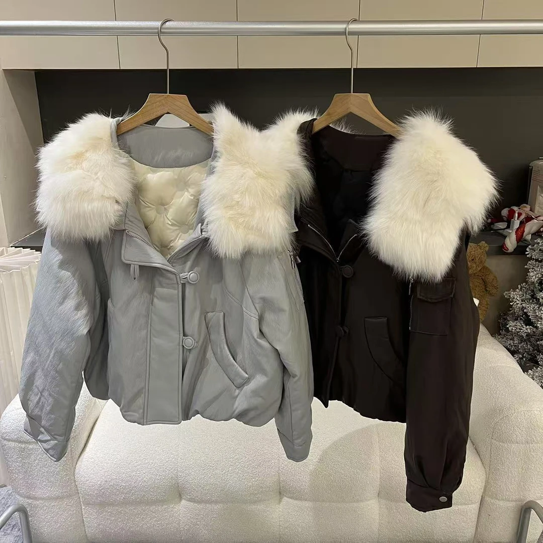 【尼泊尔】冬季欧货高品质毛毛海军领短款外套4306