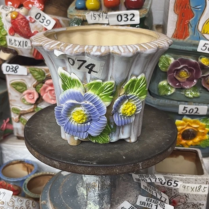 粗陶材质多肉花盆