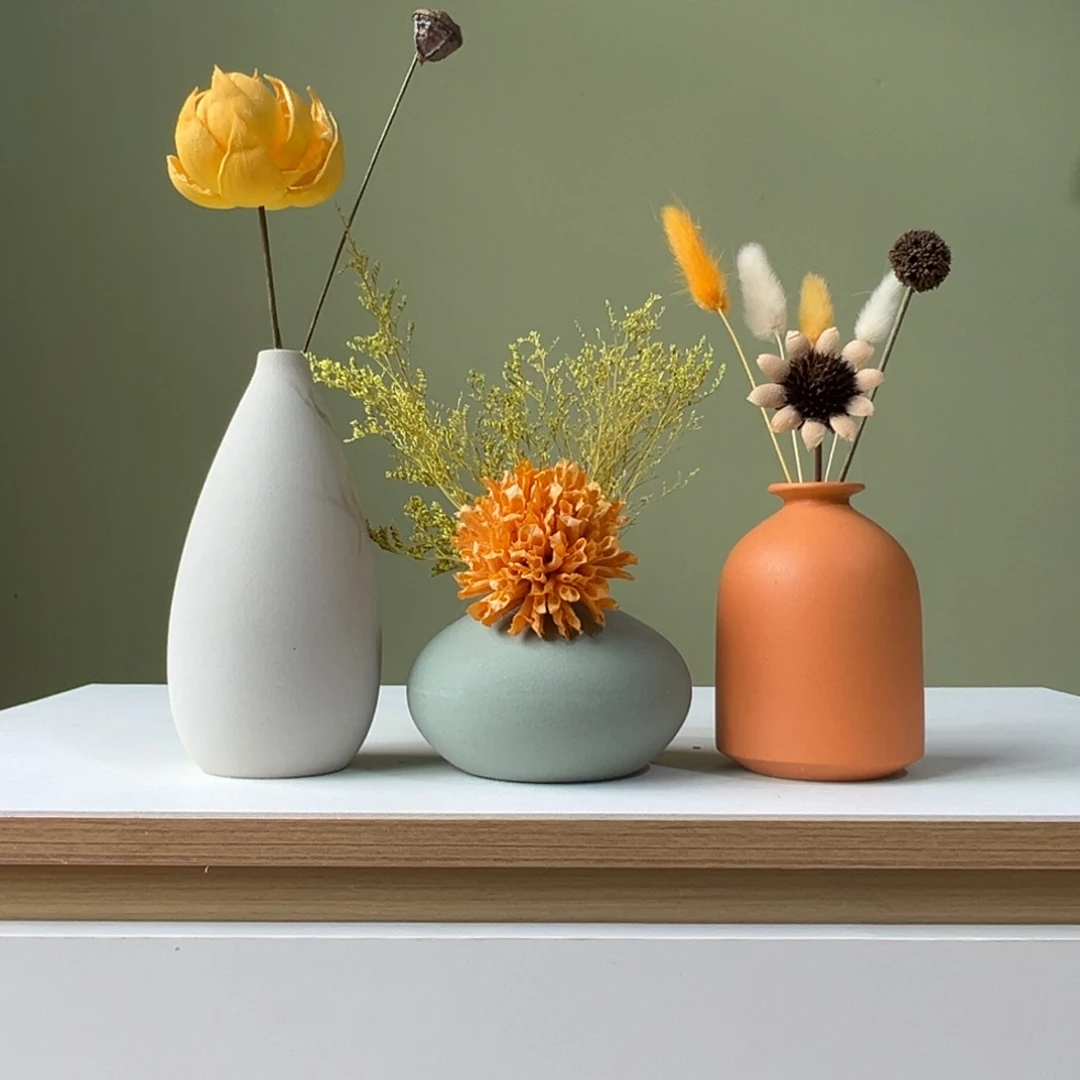 摆件花瓶带花高度20-30厘米左右