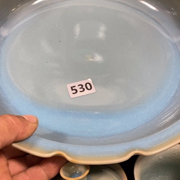 瓷盘原矿釉原产地汝瓷微瑕