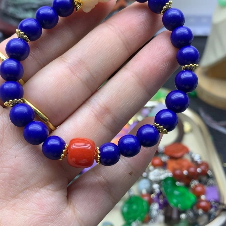 玛瑙/玉髓颈饰合金吊坠