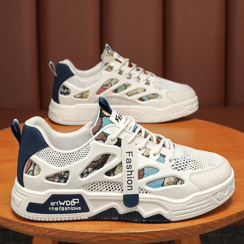 2025夏秋季男鞋新款透气帆布鞋子男韩版潮流百搭小白鞋运动鞋休闲