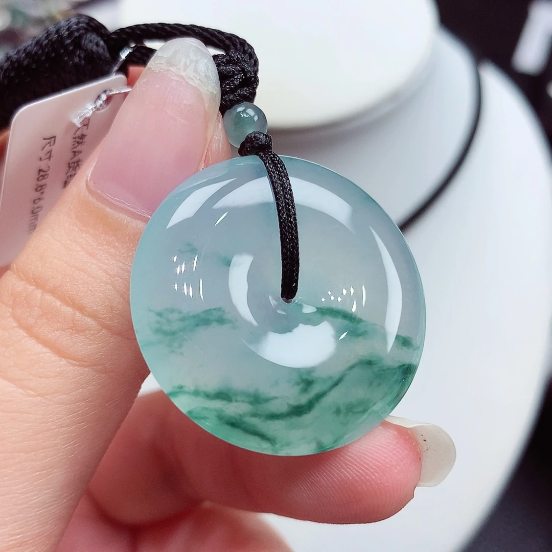 翡翠未镶嵌颈饰翡翠96，28.8/6