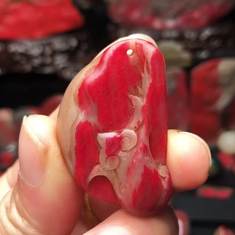 昌化鸡血石昌化鸡血石挂件