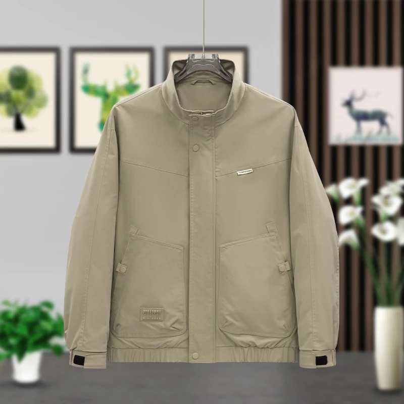 019-9910 帅气夹克男韩版立领2025春秋季新款潮流潮牌短款外套