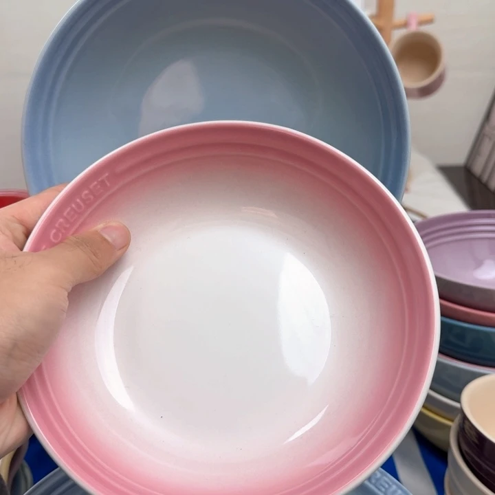 瓷片微瑕2个7英寸燕麦盘