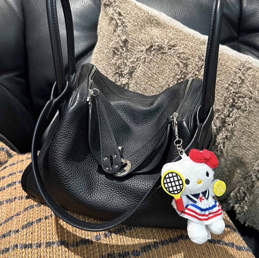 95新 Hermes/爱马仕 黑银lindy26 C刻 好成色