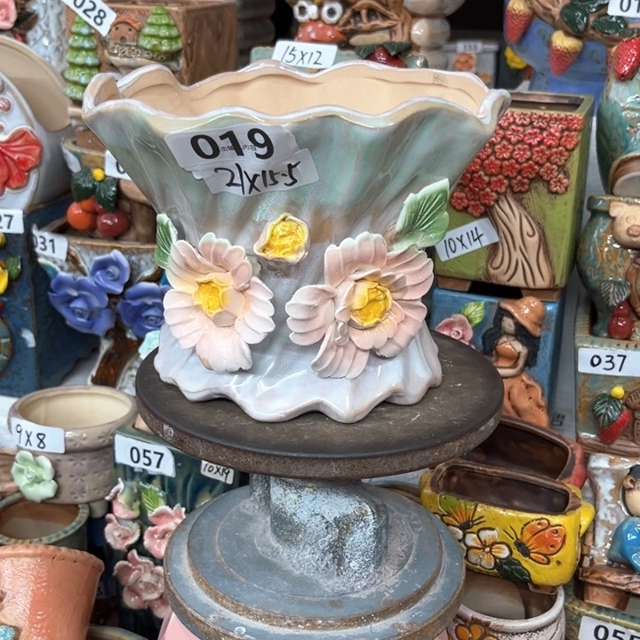 紫砂花盆粗陶材质多肉花盆