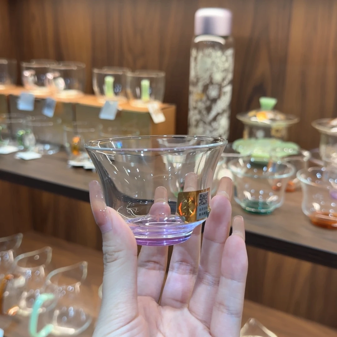 禾器清杯浅紫色。。。