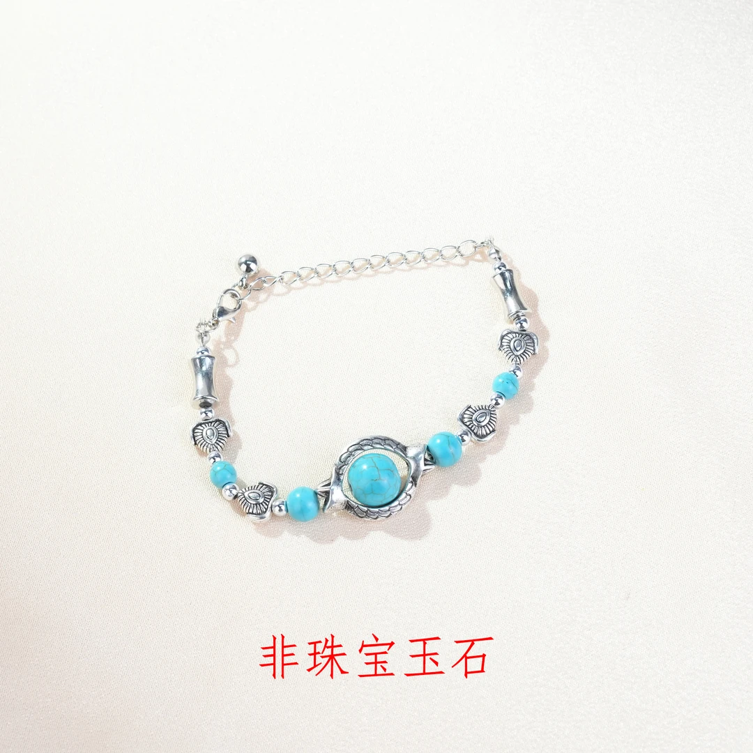 铜合金树脂手链 森系简约清新女-7208手工手饰串珠手串首饰饰品