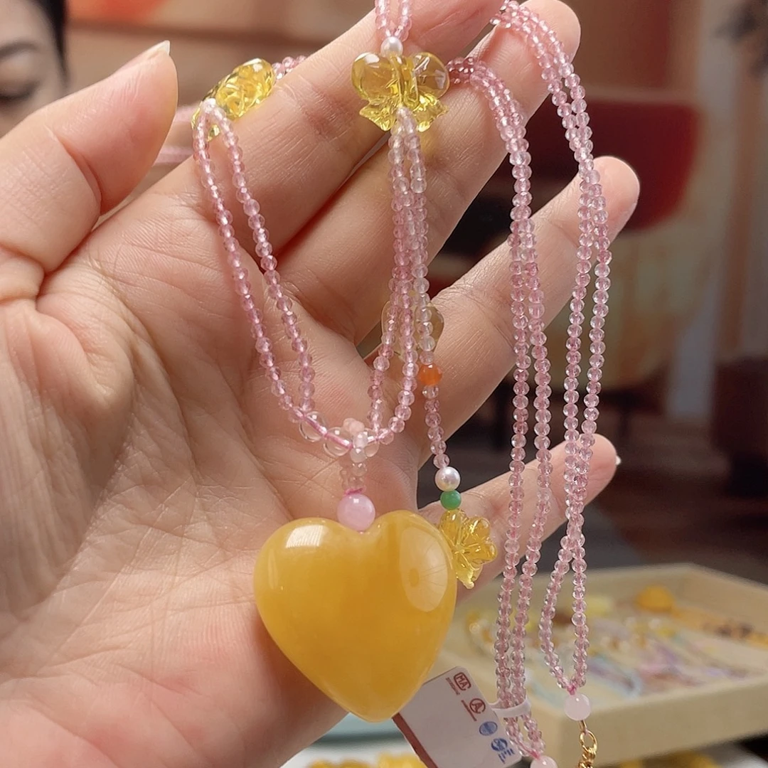 裸石蜜蜡未镶嵌蜜蜡吊坠