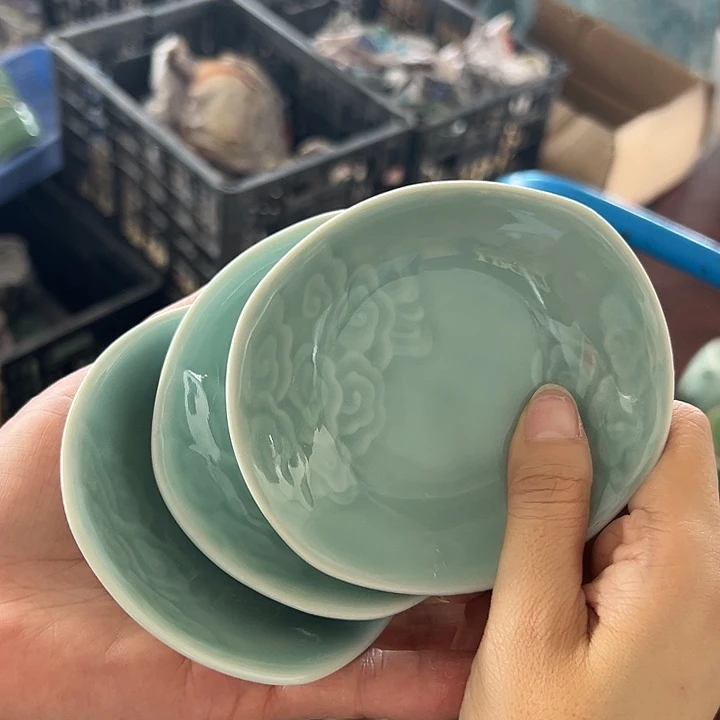 龙泉云间青瓷小米茶器