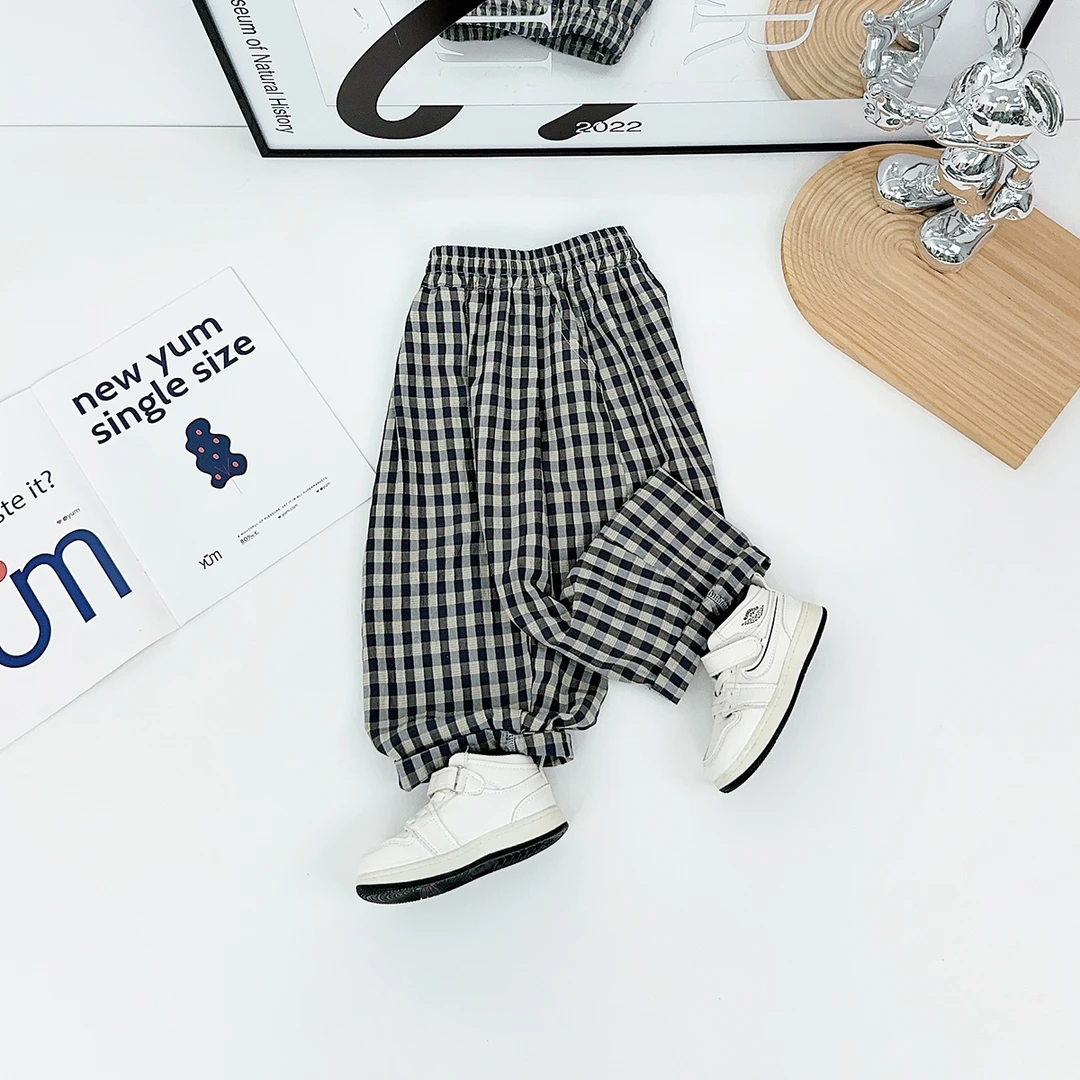 男童裤子薄款宽松休闲裤夏装防蚊长裤儿童 FB25227 悠悠童话童装