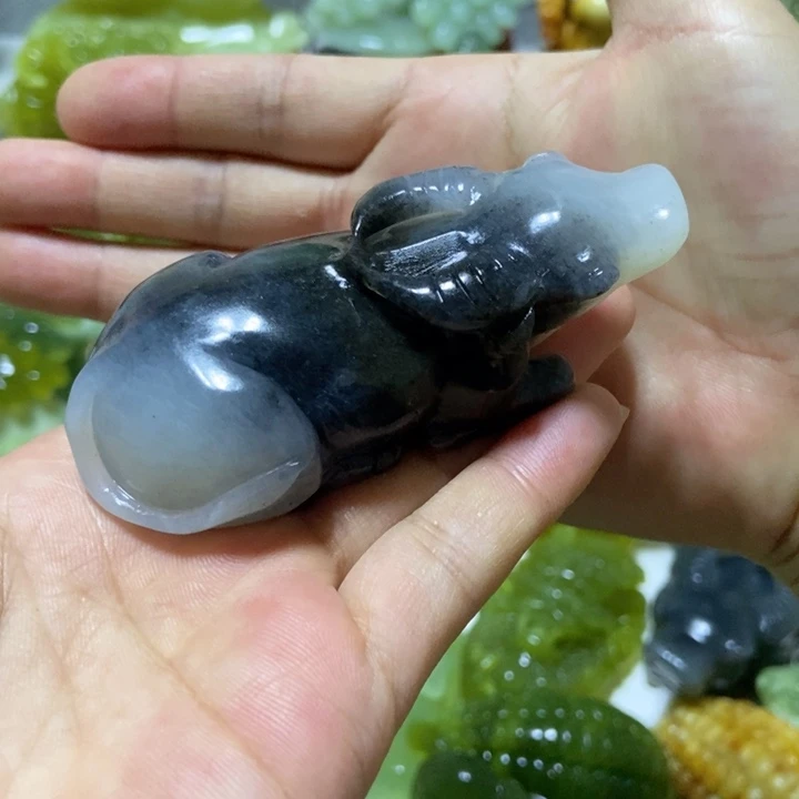 【闪购商品】未镶嵌蛇纹石玉把件