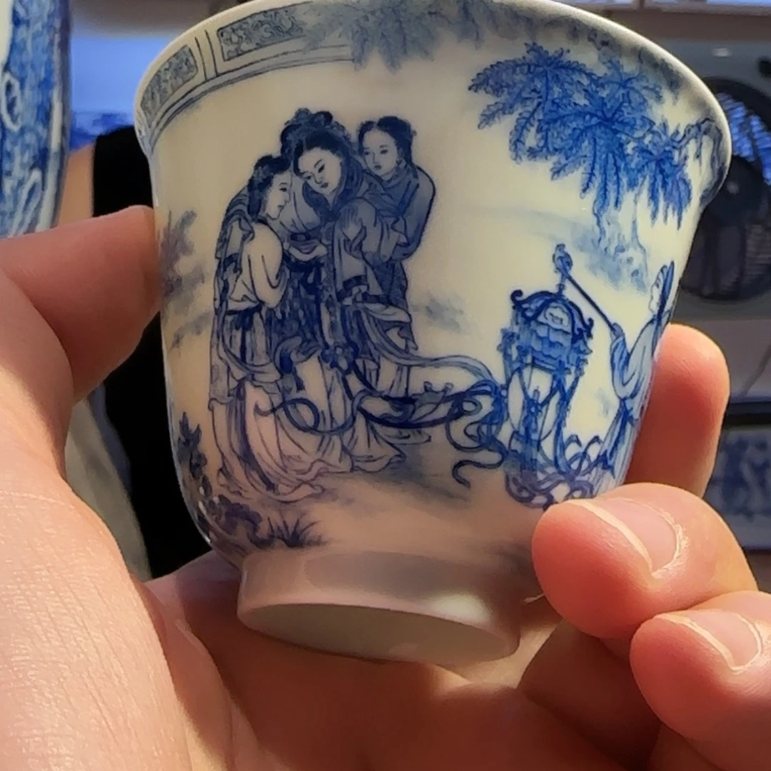 瓷片实力派老师手绘精品茶器
