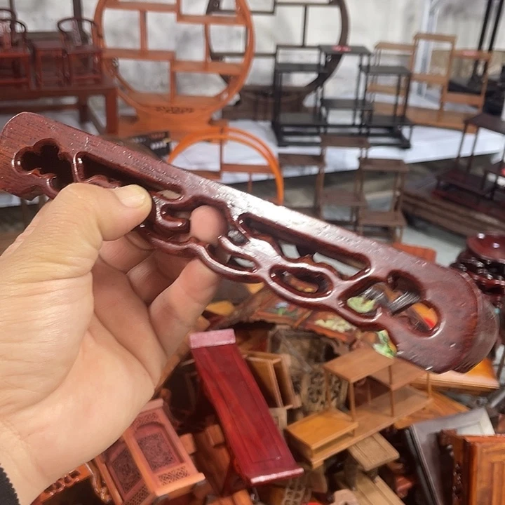 香榧木红木底座工艺品21长