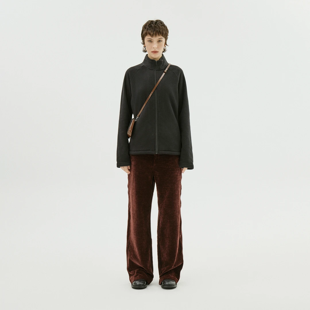 AP洛哥26743【暖迹】双面摇粒绒拉链立领显瘦时尚休闲外套