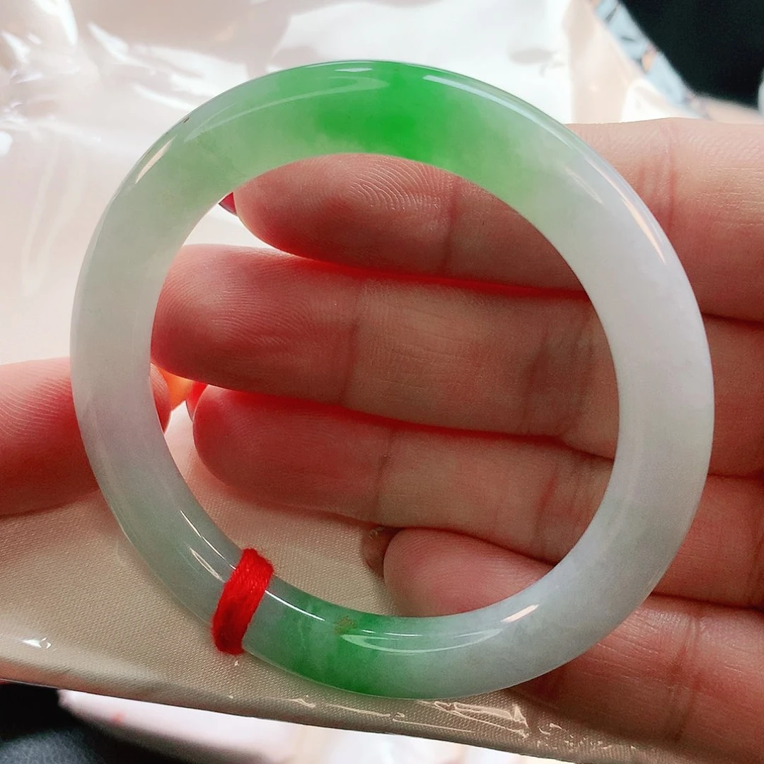 未镶嵌手镯翡翠圆条2164