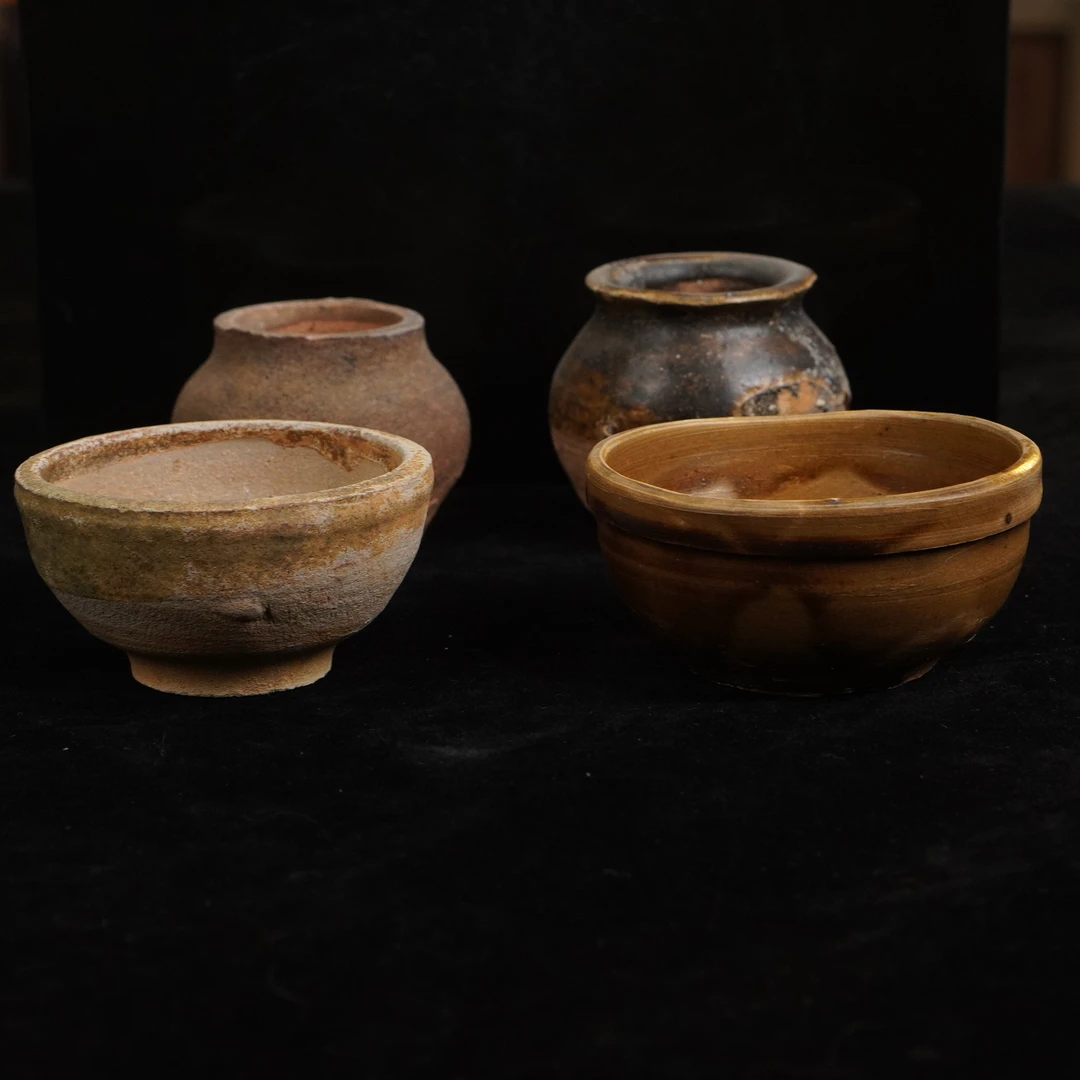 陶罐陶杯四个一组