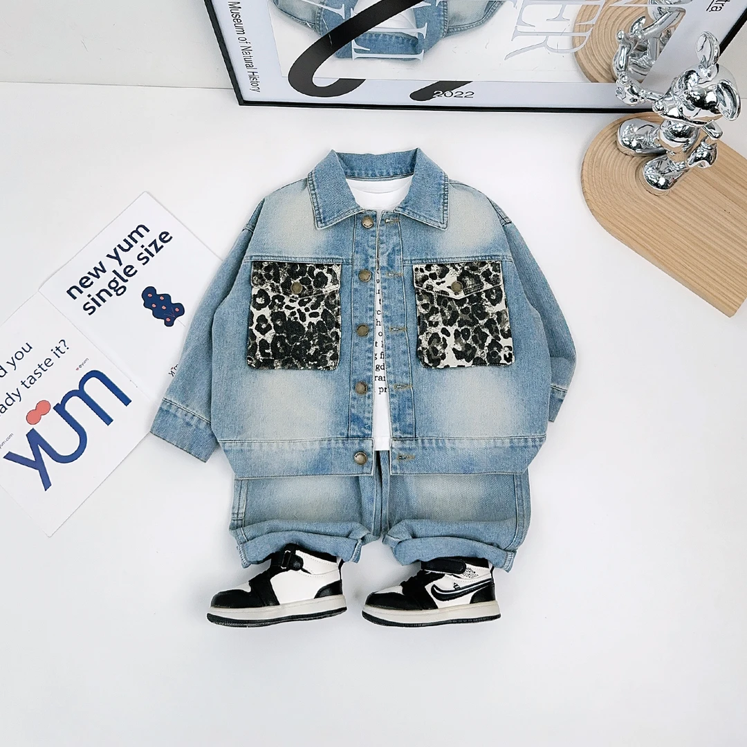 男童套装2025新款春装儿童春秋季两件套潮 DF25012