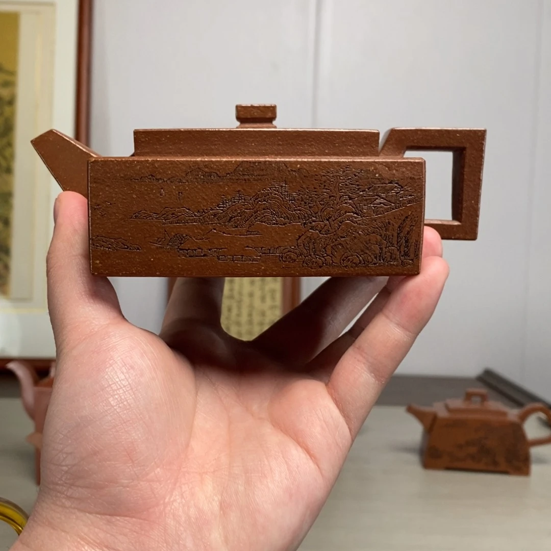 紫砂茶壶原矿泥料传统工艺制作