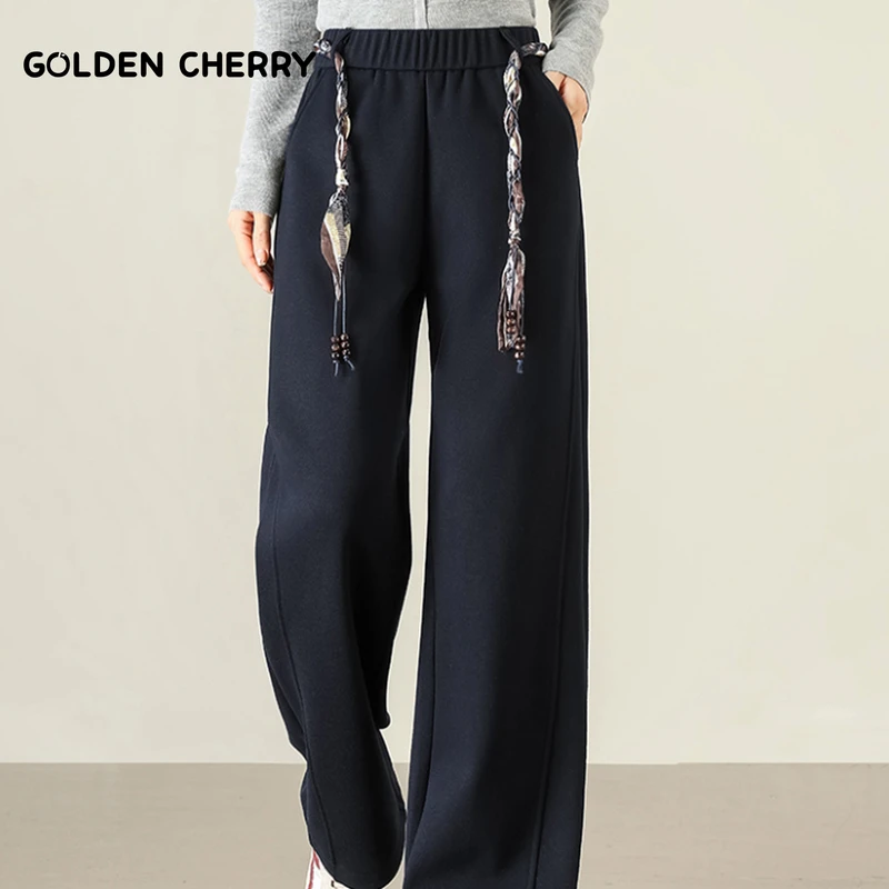 【金樱桃】小童亲子碎花腰带洋气修身休闲裤2550