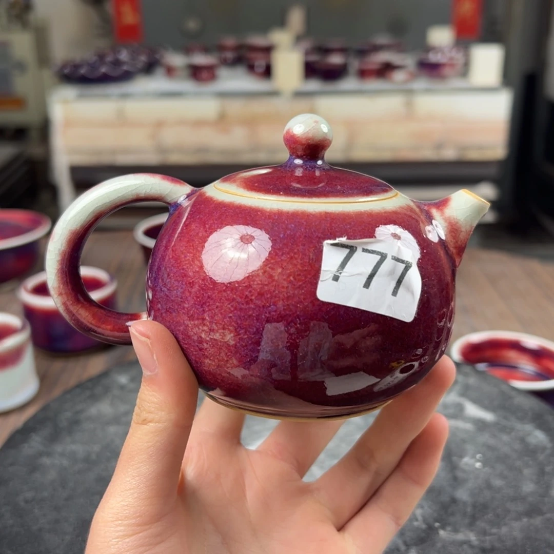 瓷片微瑕壶玉石釉