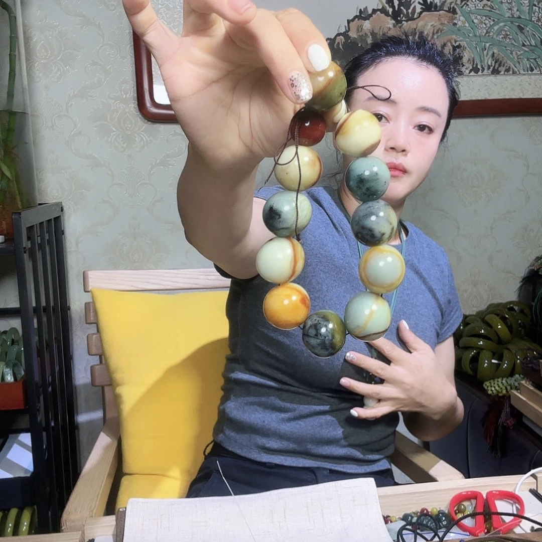岫玉未镶嵌手串纯天然岫玉手串玉石