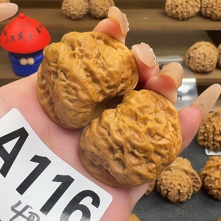 文玩核桃吊坠116号蛙蛙40尺全品