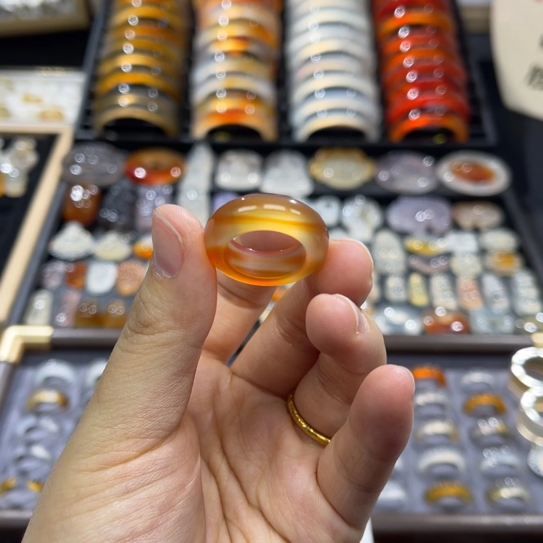 玛瑙/玉髓未镶嵌戒指