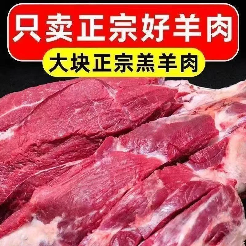 新鲜绵羊肉 去骨羊腿肉
