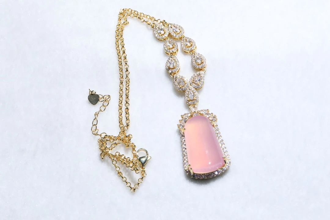 TYXL748粉冰翡翠项链