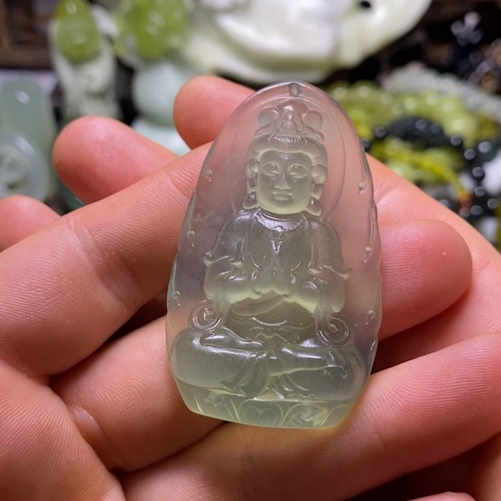 岫玉未镶嵌岫玉颈饰