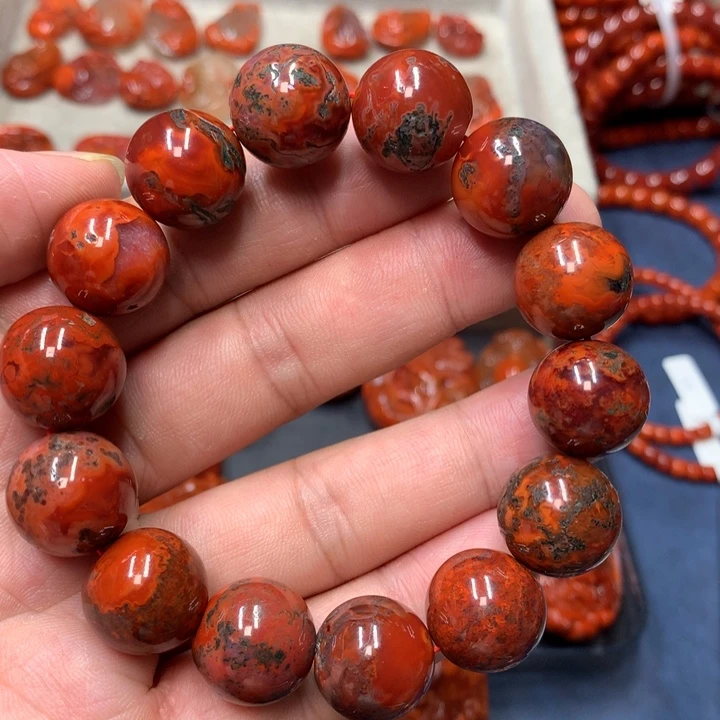 未镶嵌手串南红玛瑙16m m