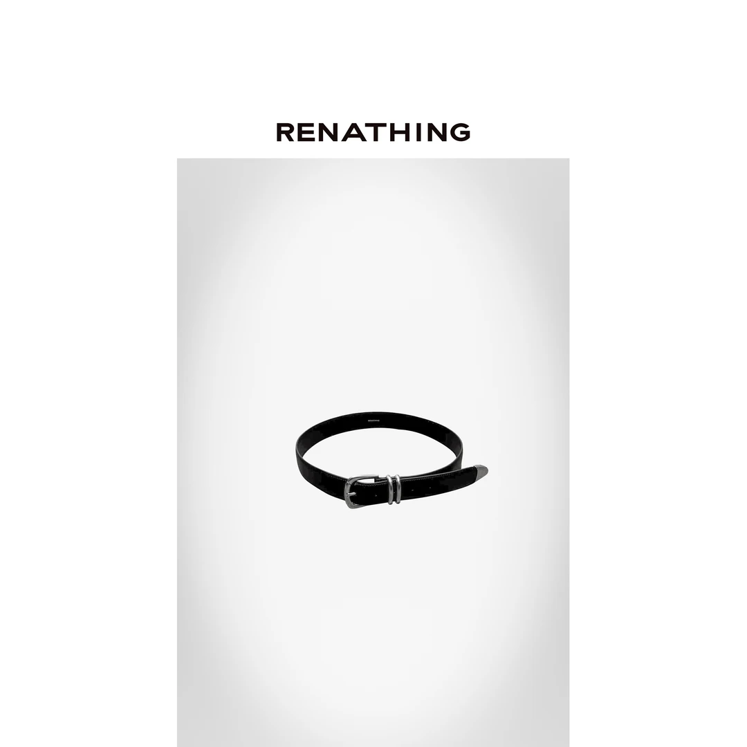 【RENATHING】经典百搭银扣皮带