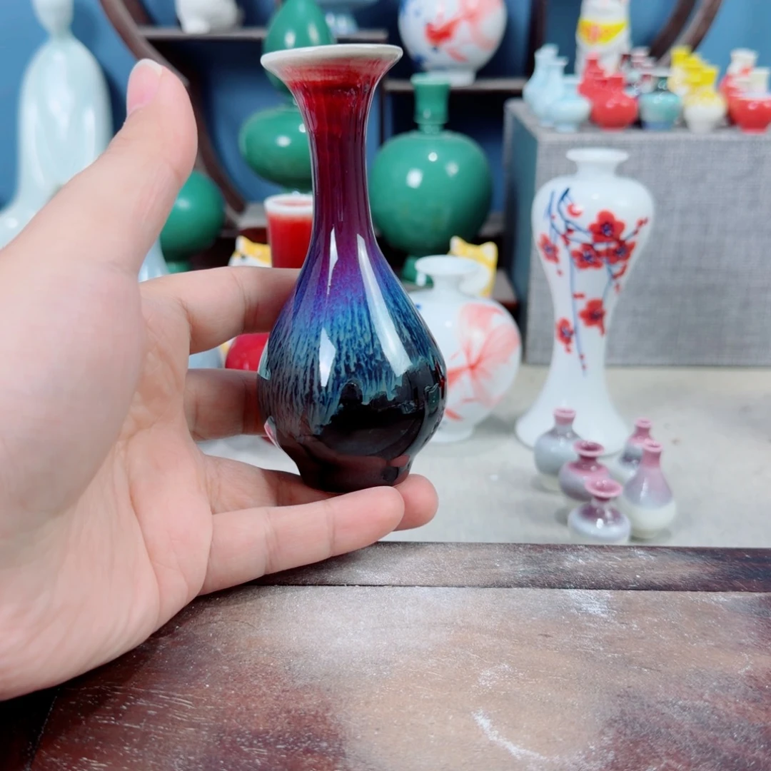 陶瓷手工小花器摆件