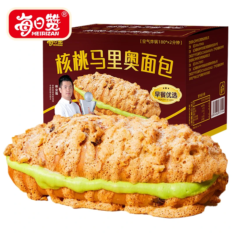 【营养健康】青稞核桃马里奥乳酪面包夹心白领学生解馋代餐早餐零食