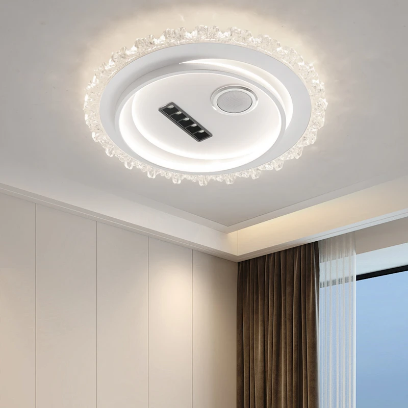 9159-琉璃边框2025新款蓝牙音乐吸顶灯led家用卧室灯卧房灯客厅