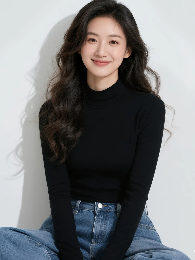 天丝羊毛长袖T恤女内搭春秋新款高级感打底衫修身上衣外穿长袖女