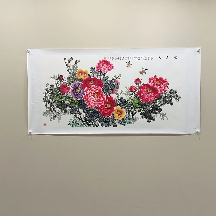 国画薛发胜精品纯手绘8平尺