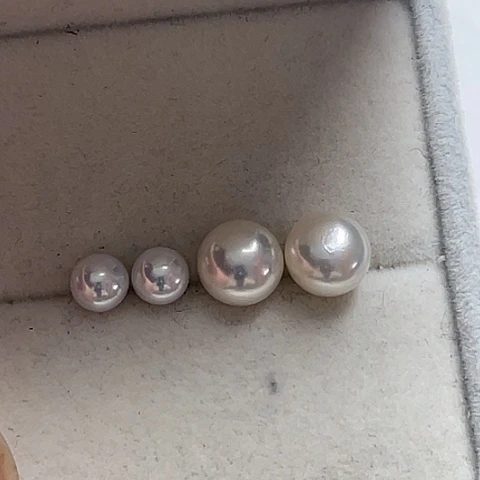 淡水珍珠颈饰银S925镶嵌晴*