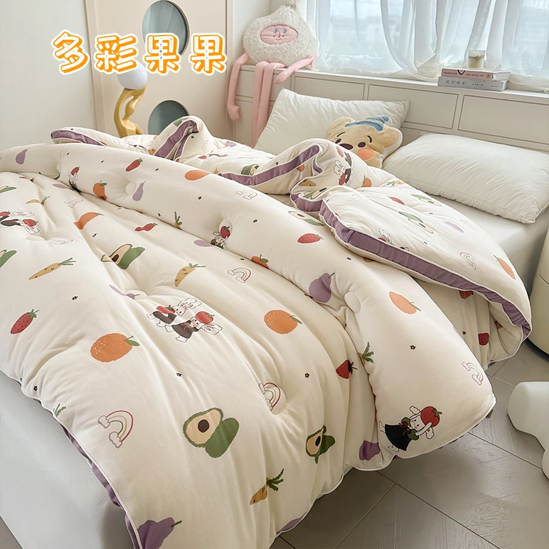 强强丨3D立体牛奶蛋白纤维针织被