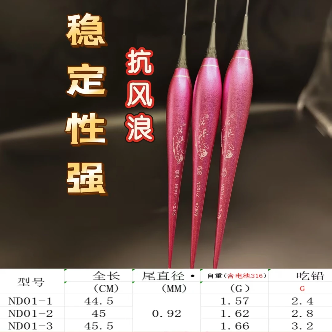 日夜两用抗走水高灵敏鲫鱼鲤鱼浮漂行程夜光漂