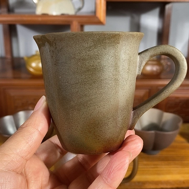 龙***舞茶壶紫砂160cc把杯 紫泥