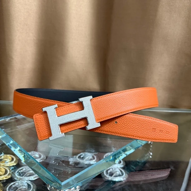 新款皮带男士头层牛皮腰带青中年H扣工字扣百搭高档送礼商务韩潮