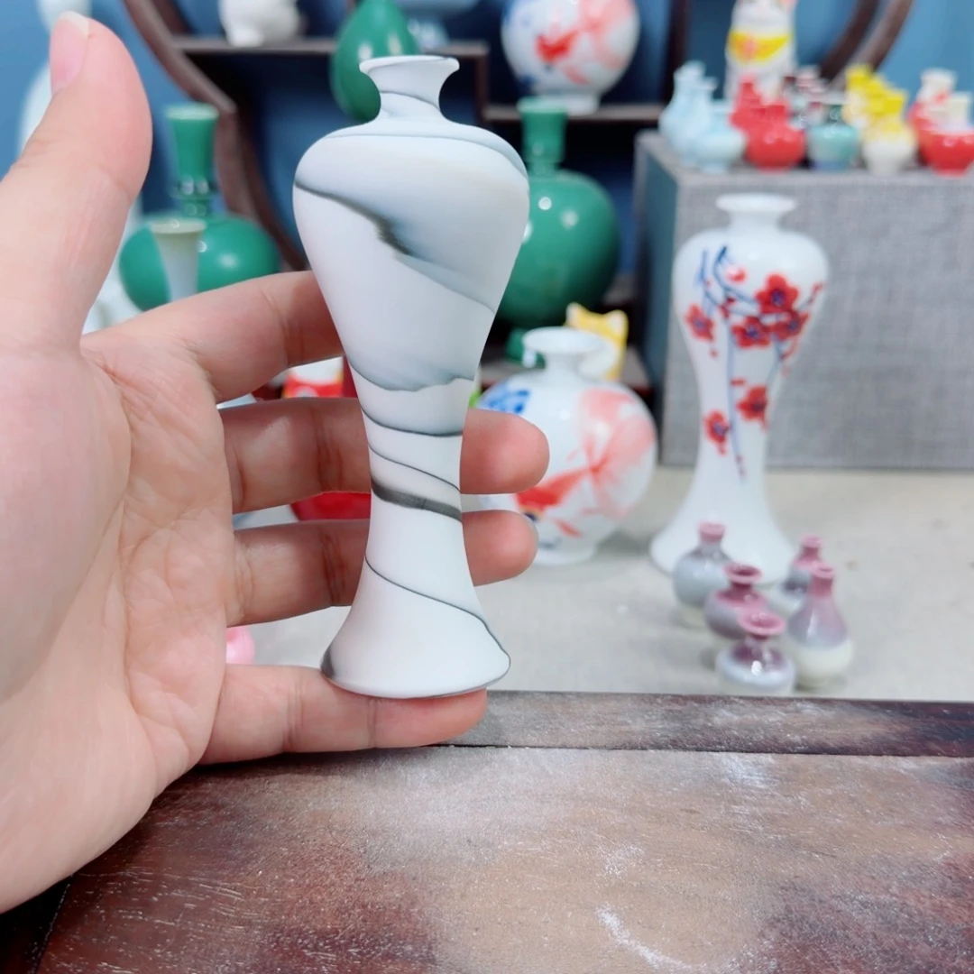 陶瓷手工小花器摆件