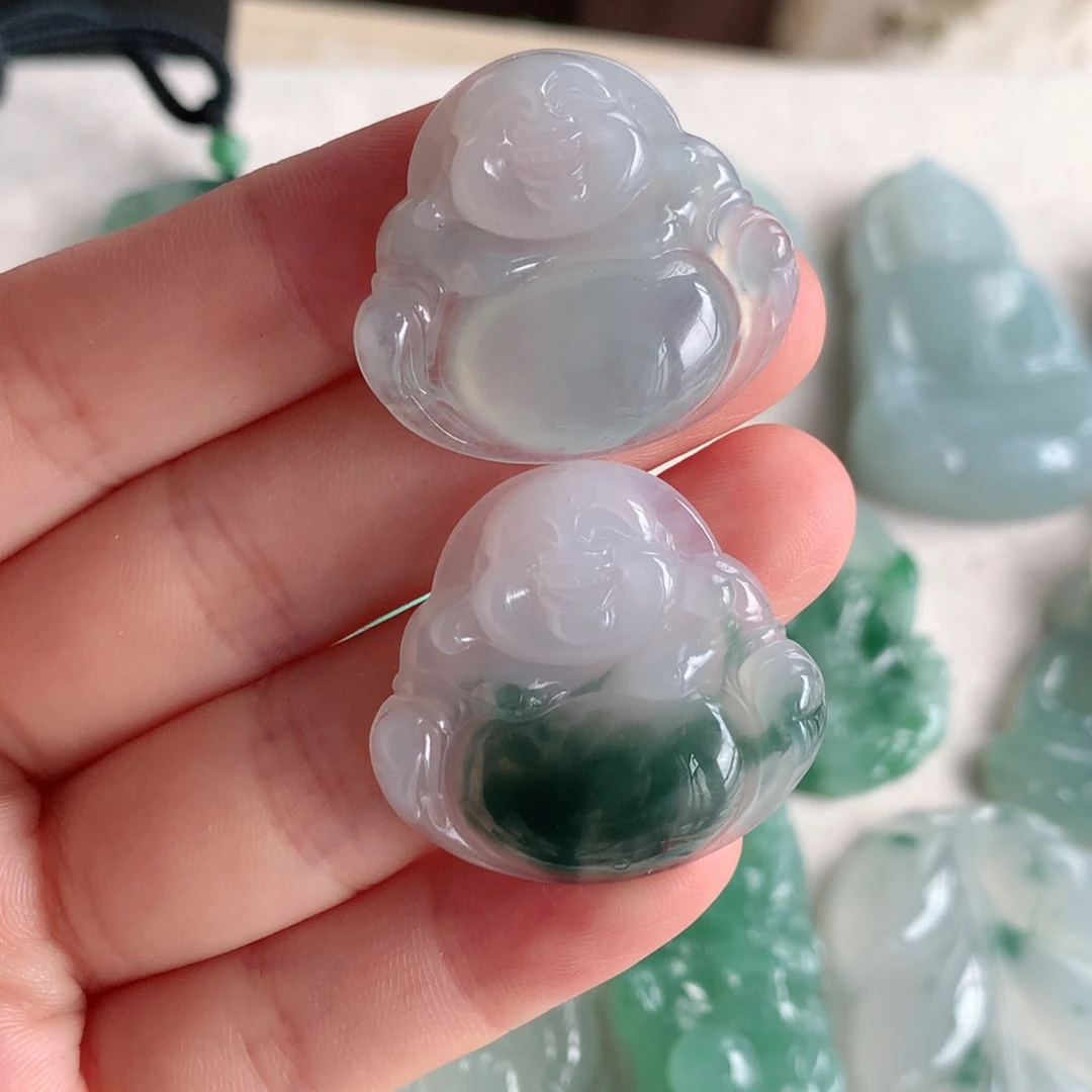 平***乐翡翠未镶嵌颈饰翡翠