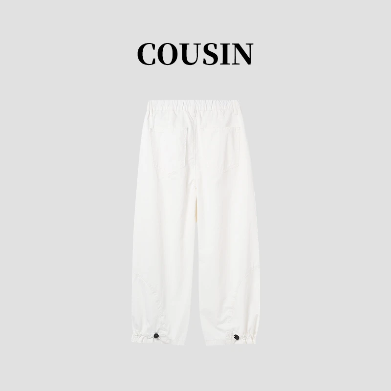 【BLB•板老板】2024夏季新款休闲时尚显瘦阔腿长裤1136