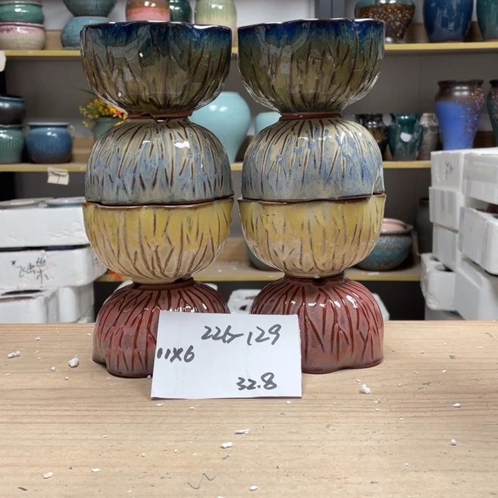 紫砂花盆多肉花盆微瑕129