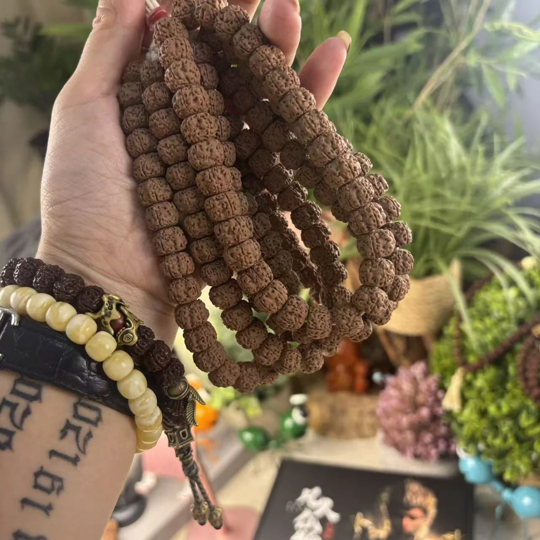 【大嫂】主播福利金刚菩提藏式平细手持尺寸随机